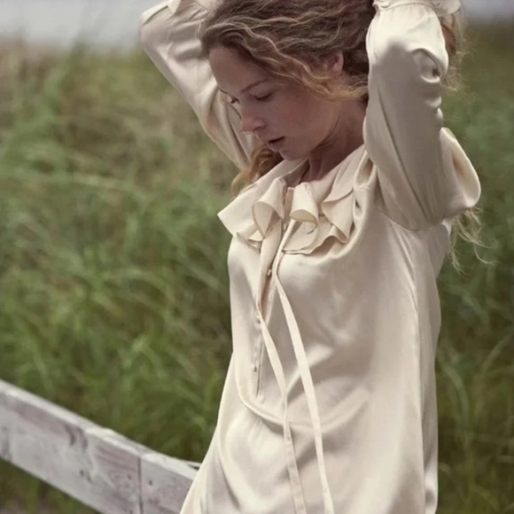 DÔEN Seanna dress, EUC, size small, mother of pearl - Picture 3 of 9